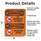 Signmission No Swimming Allowed Bilingual, 3.5 in W x Rectangle, Vinyl Decal OS-2PACK-WS-D-35-L-12718 - alternate 5
